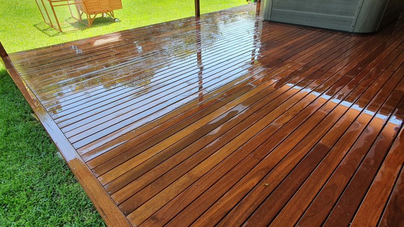 Close-up of Deck Surface