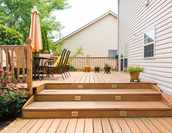 Wooden Patio Installation in Irvine